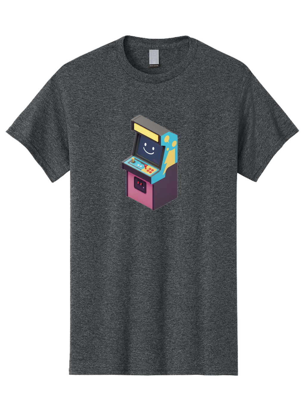 Arcade-Machine-1 Men'S Graphic Tee, 100% Cotton, Comfortable Casual Summer Wear, Machine Washable, Vintage Camera, Old Camera, Antique Camera, Black Camera, Classic Photography, Photography Equipment, Nostalgic Device, Film Camera, Camera Art Bao076