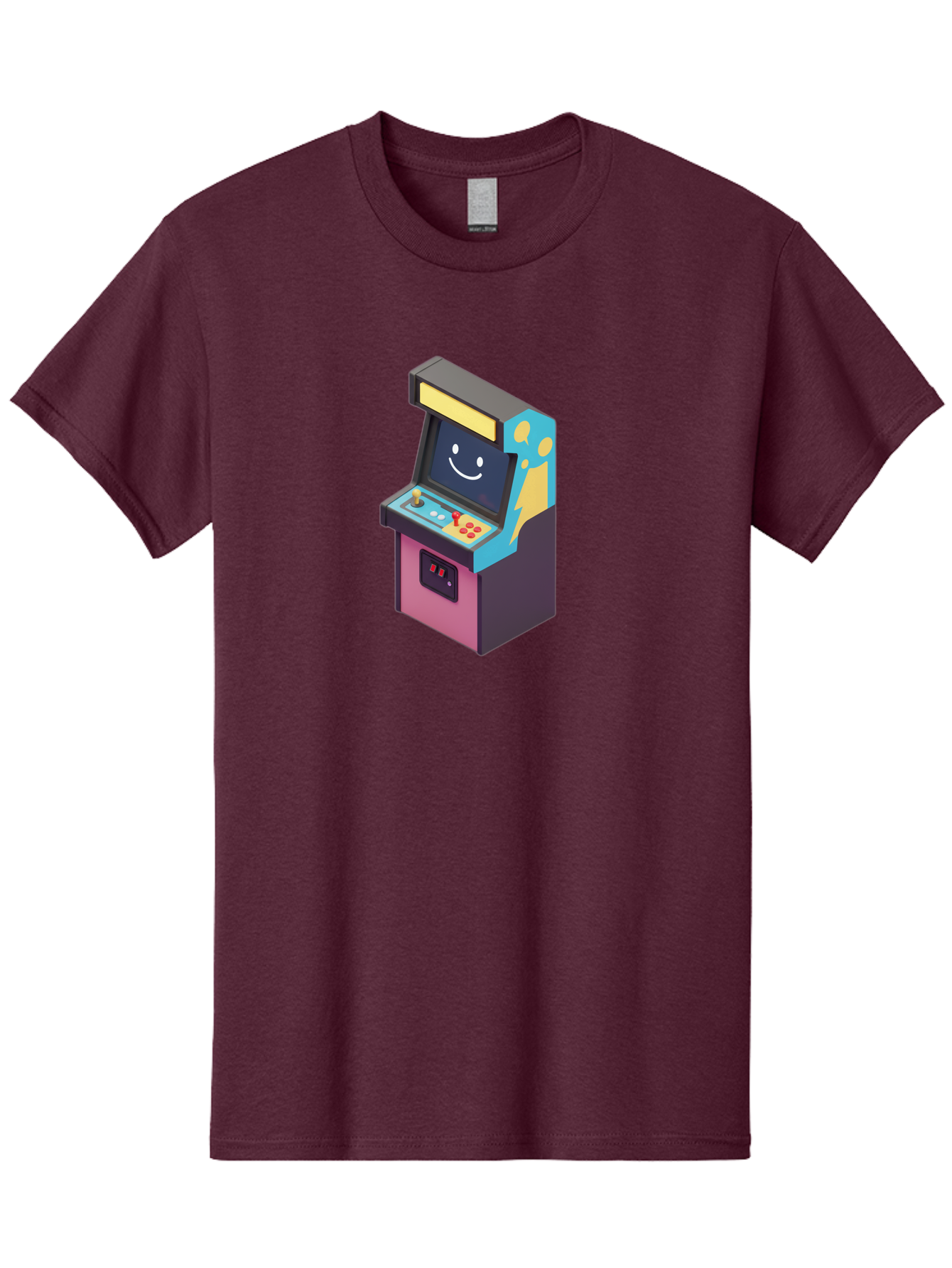 Arcade-Machine-1 Men'S Graphic Tee, 100% Cotton, Comfortable Casual Summer Wear, Machine Washable, Vintage Camera, Old Camera, Antique Camera, Black Camera, Classic Photography, Photography Equipment, Nostalgic Device, Film Camera, Camera Art Bao076