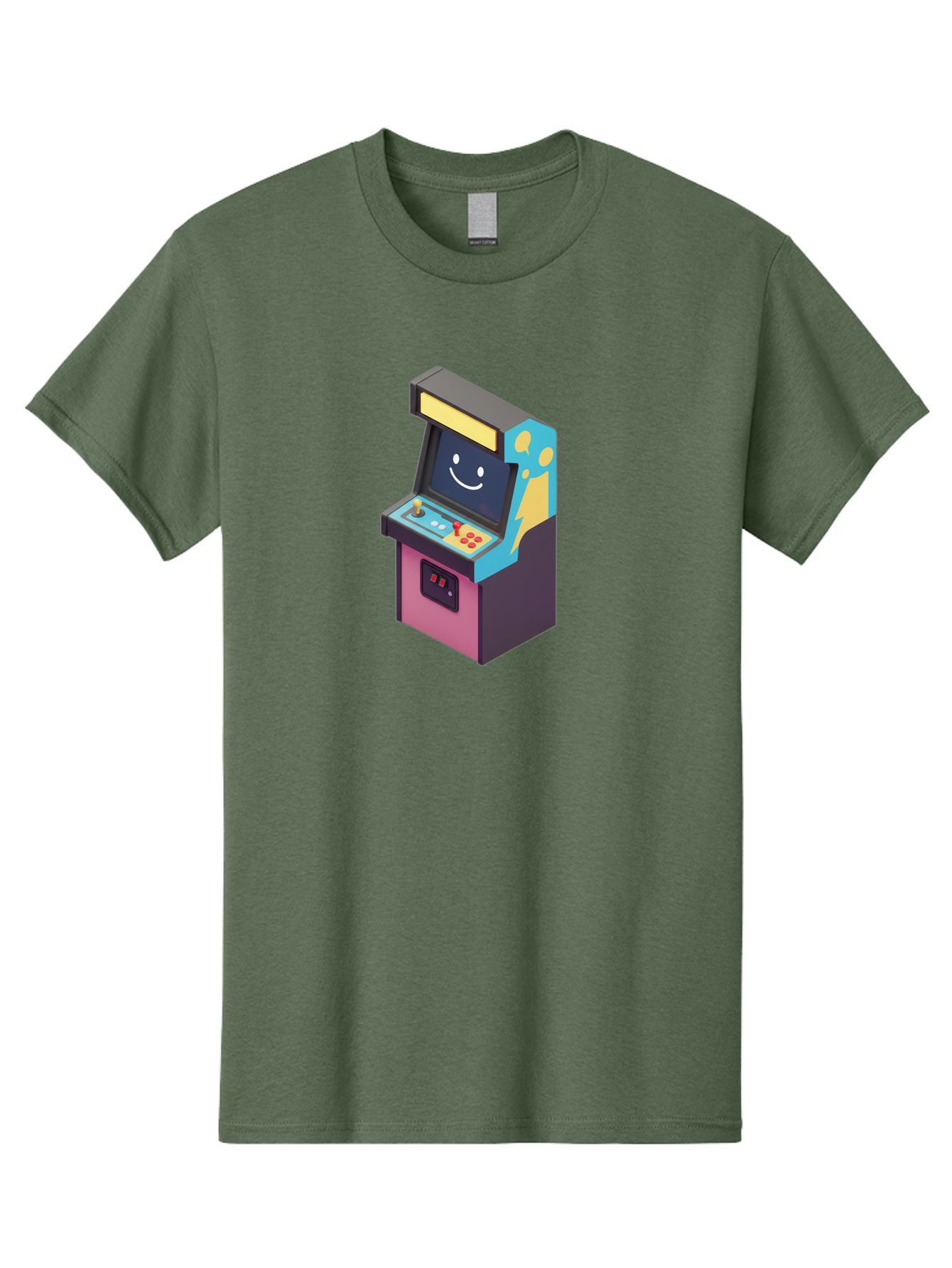 Arcade-Machine-1 Men'S Graphic Tee, 100% Cotton, Comfortable Casual Summer Wear, Machine Washable, Vintage Camera, Old Camera, Antique Camera, Black Camera, Classic Photography, Photography Equipment, Nostalgic Device, Film Camera, Camera Art Bao076