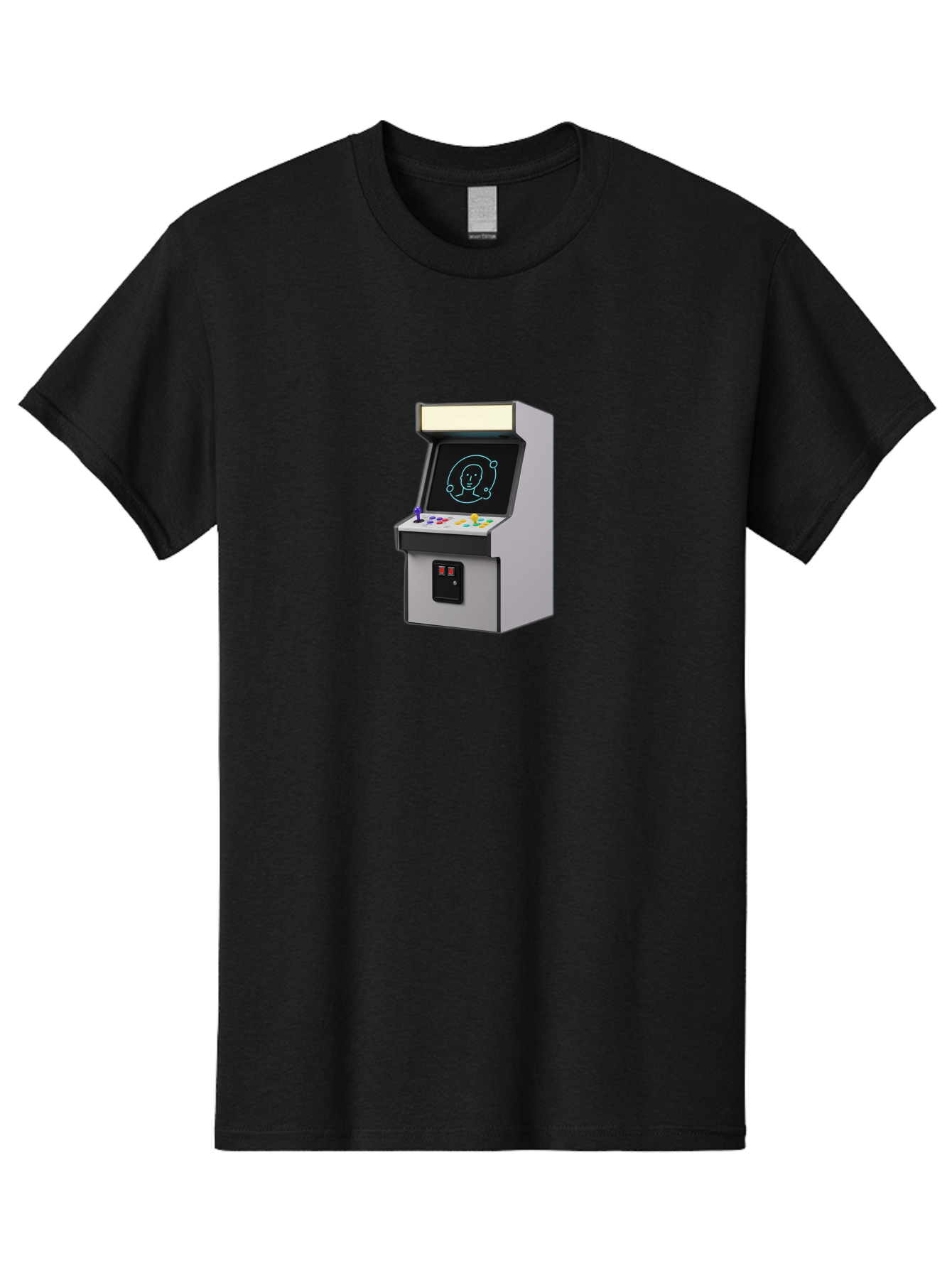 Arcade-Machine-2 Men'S Graphic Tee, 100% Cotton, Comfortable Casual Summer Wear, Machine Washable, Vintage Camera, Old Camera, Antique Camera, Black Camera, Classic Photography, Photography Equipment, Nostalgic Device, Film Camera, Camera Art Bao077