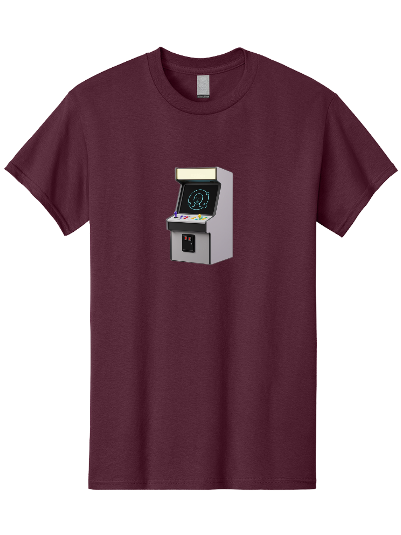 Arcade-Machine-2 Men'S Graphic Tee, 100% Cotton, Comfortable Casual Summer Wear, Machine Washable, Vintage Camera, Old Camera, Antique Camera, Black Camera, Classic Photography, Photography Equipment, Nostalgic Device, Film Camera, Camera Art Bao077