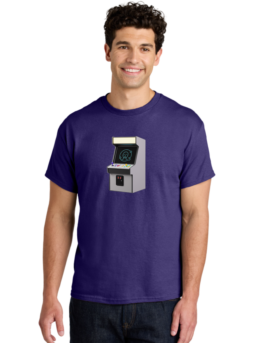 Arcade-Machine-2 Men'S Graphic Tee, 100% Cotton, Comfortable Casual Summer Wear, Machine Washable, Vintage Camera, Old Camera, Antique Camera, Black Camera, Classic Photography, Photography Equipment, Nostalgic Device, Film Camera, Camera Art Bao077
