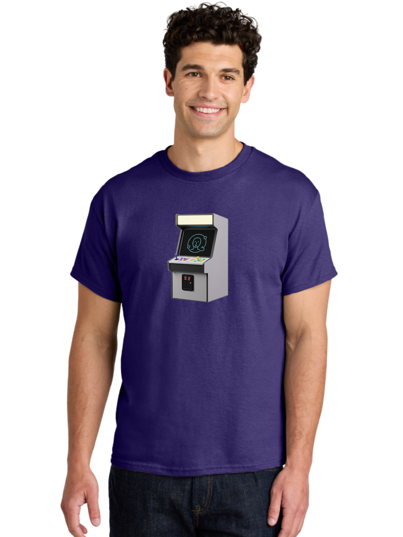Arcade-Machine-2 Men'S Graphic Tee, 100% Cotton, Comfortable Casual Summer Wear, Machine Washable, Vintage Camera, Old Camera, Antique Camera, Black Camera, Classic Photography, Photography Equipment, Nostalgic Device, Film Camera, Camera Art Bao077