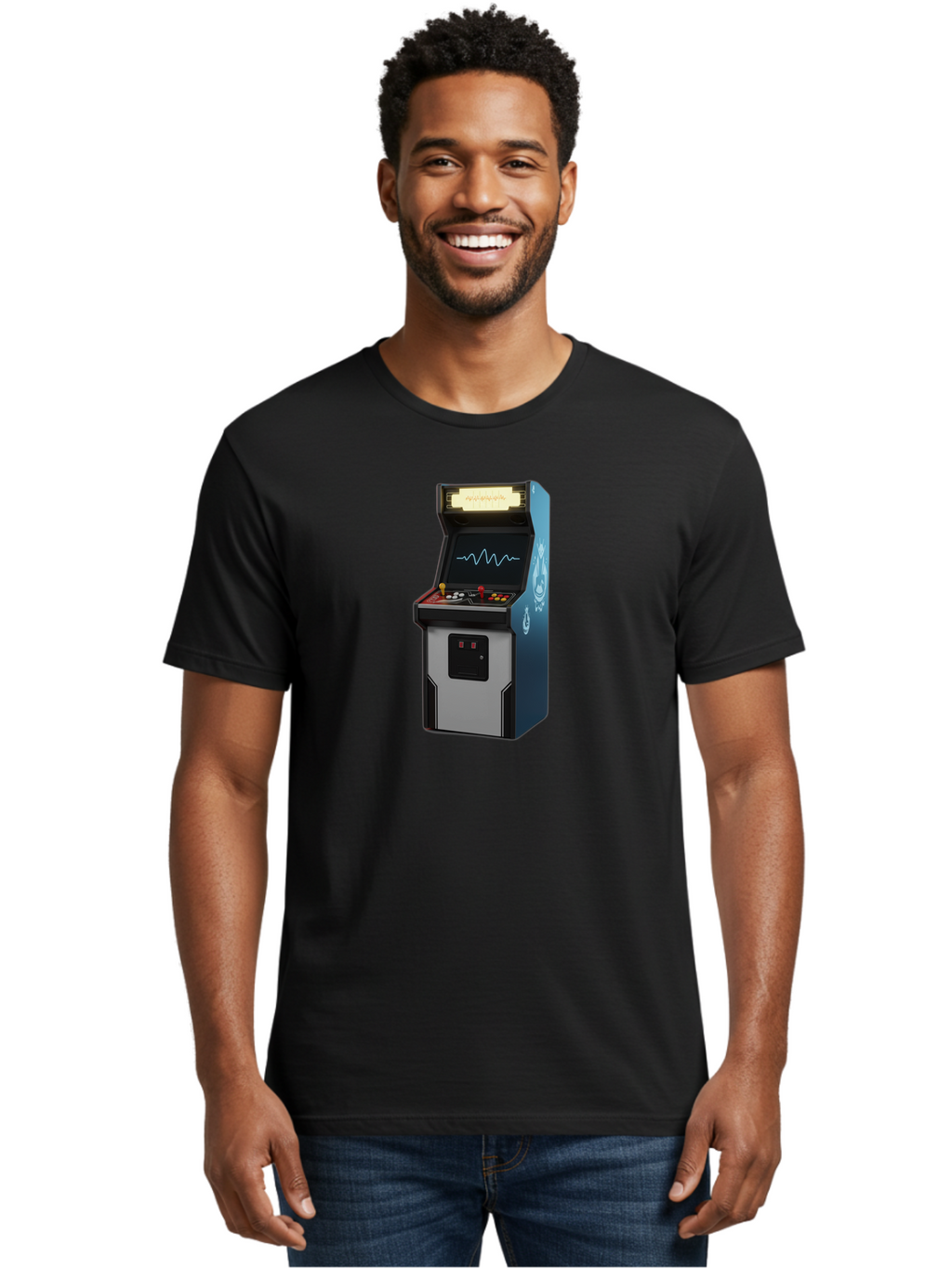 Arcade-Machine Men'S Graphic Tee, 100% Cotton, Comfortable Casual Summer Wear, Machine Washable, Vintage Camera, Old Camera, Antique Camera, Black Camera, Classic Photography, Photography Equipment, Nostalgic Device, Film Camera, Camera Art Bao078