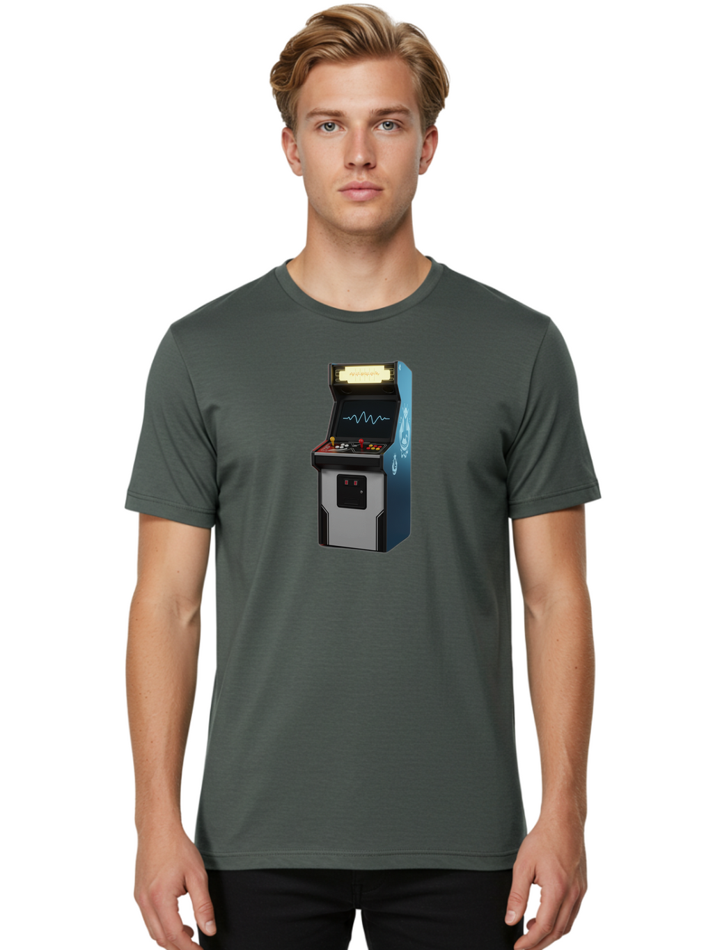 Arcade-Machine Men'S Graphic Tee, 100% Cotton, Comfortable Casual Summer Wear, Machine Washable, Vintage Camera, Old Camera, Antique Camera, Black Camera, Classic Photography, Photography Equipment, Nostalgic Device, Film Camera, Camera Art Bao078
