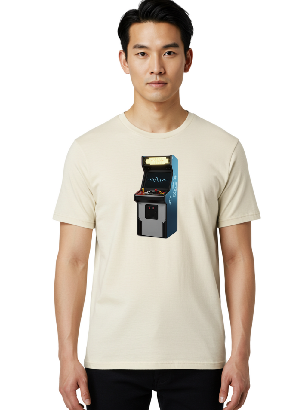 Arcade-Machine Men'S Graphic Tee, 100% Cotton, Comfortable Casual Summer Wear, Machine Washable, Vintage Camera, Old Camera, Antique Camera, Black Camera, Classic Photography, Photography Equipment, Nostalgic Device, Film Camera, Camera Art Bao078