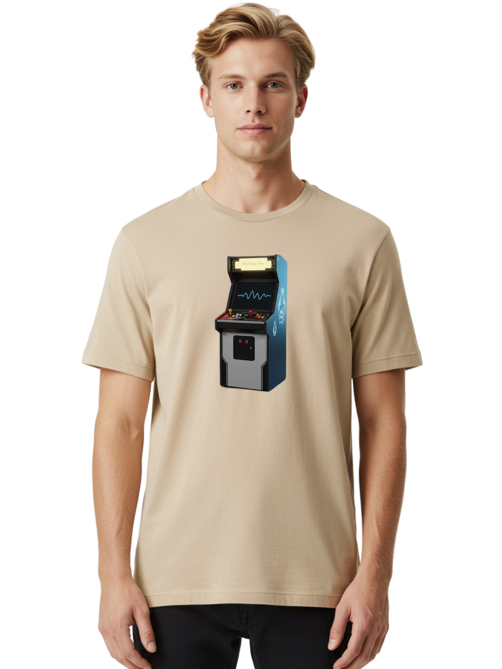 Arcade-Machine Men'S Graphic Tee, 100% Cotton, Comfortable Casual Summer Wear, Machine Washable, Vintage Camera, Old Camera, Antique Camera, Black Camera, Classic Photography, Photography Equipment, Nostalgic Device, Film Camera, Camera Art Bao078