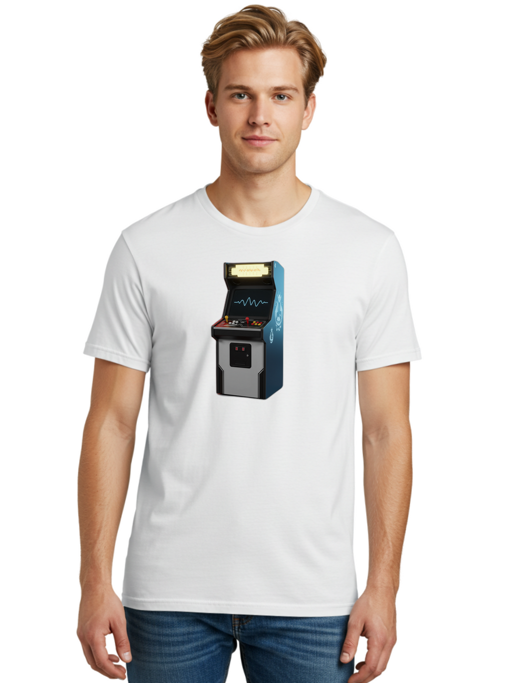 Arcade-Machine Men'S Graphic Tee, 100% Cotton, Comfortable Casual Summer Wear, Machine Washable, Vintage Camera, Old Camera, Antique Camera, Black Camera, Classic Photography, Photography Equipment, Nostalgic Device, Film Camera, Camera Art Bao078
