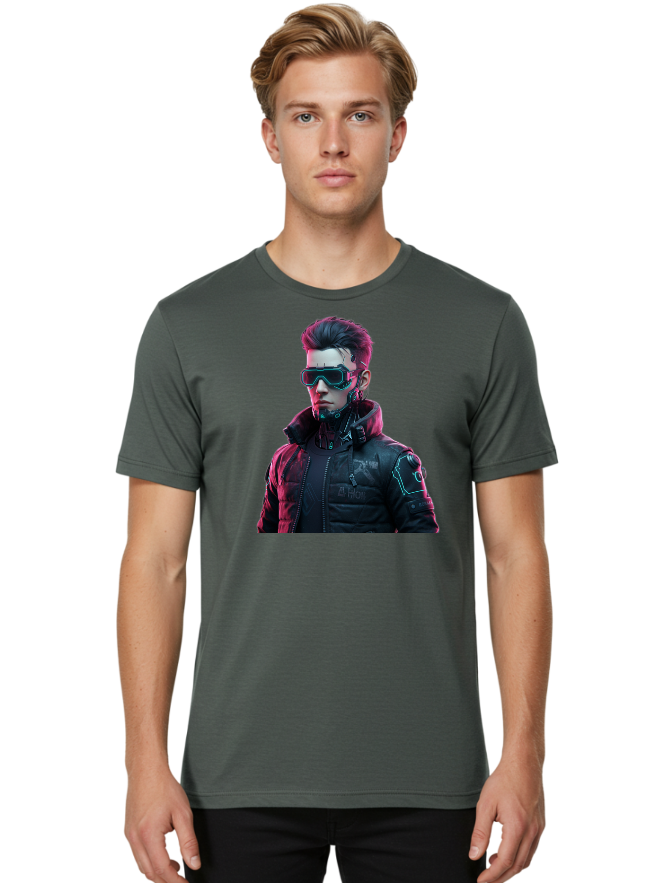 Arion-Cyberpunk-Character Men'S Graphic Tee, 100% Cotton, Comfortable Casual Summer Wear, Machine Washable, Vintage Camera, Old Camera, Antique Camera, Black Camera, Classic Photography, Photography Equipment, Nostalgic Device, Film Camera, Bao080