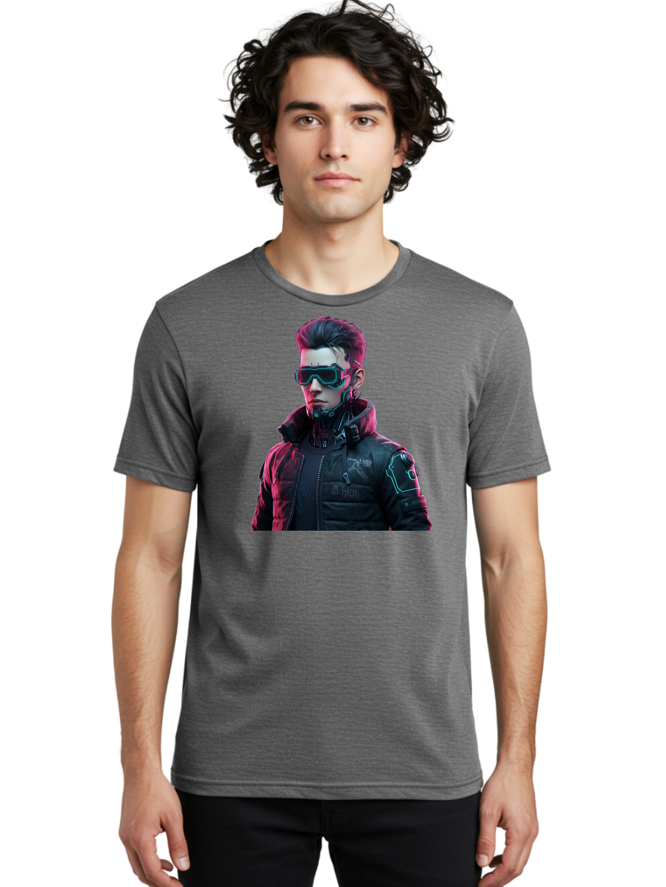 Arion-Cyberpunk-Character Men'S Graphic Tee, 100% Cotton, Comfortable Casual Summer Wear, Machine Washable, Vintage Camera, Old Camera, Antique Camera, Black Camera, Classic Photography, Photography Equipment, Nostalgic Device, Film Camera, Bao080