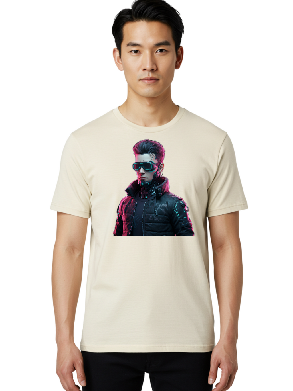 Arion-Cyberpunk-Character Men'S Graphic Tee, 100% Cotton, Comfortable Casual Summer Wear, Machine Washable, Vintage Camera, Old Camera, Antique Camera, Black Camera, Classic Photography, Photography Equipment, Nostalgic Device, Film Camera, Bao080