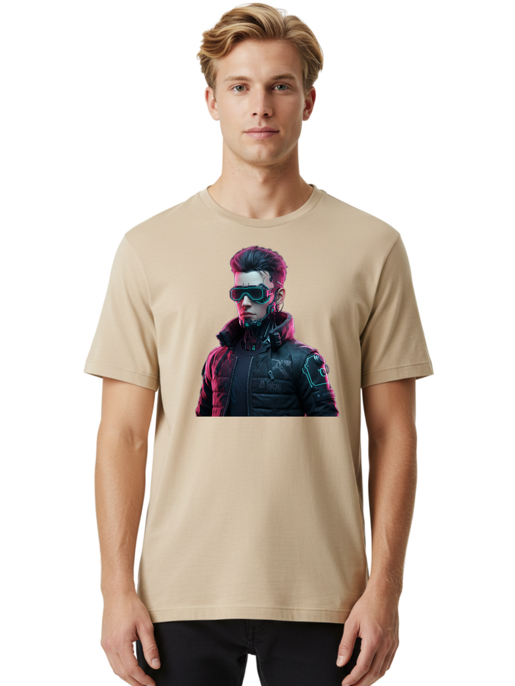 Arion-Cyberpunk-Character Men'S Graphic Tee, 100% Cotton, Comfortable Casual Summer Wear, Machine Washable, Vintage Camera, Old Camera, Antique Camera, Black Camera, Classic Photography, Photography Equipment, Nostalgic Device, Film Camera, Bao080
