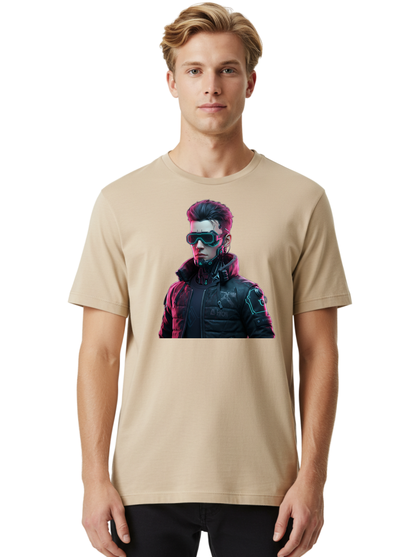 Arion-Cyberpunk-Character Men'S Graphic Tee, 100% Cotton, Comfortable Casual Summer Wear, Machine Washable, Vintage Camera, Old Camera, Antique Camera, Black Camera, Classic Photography, Photography Equipment, Nostalgic Device, Film Camera, Bao080