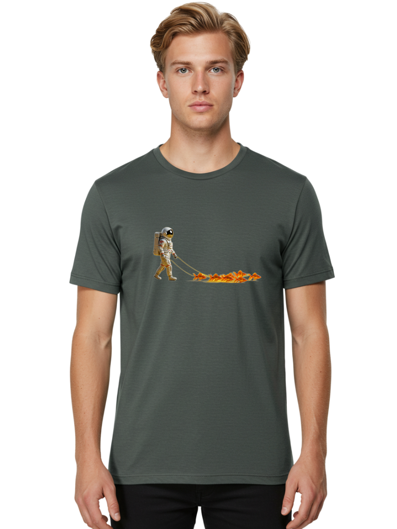 Astronaut-Mowing-Lawn Men'S Graphic Tee, 100% Cotton, Comfortable Casual Summer Wear, Machine Washable, Vintage Camera, Old Camera, Antique Camera, Black Camera, Classic Photography, Photography Equipment, Nostalgic Device, Film Camera, Bao082