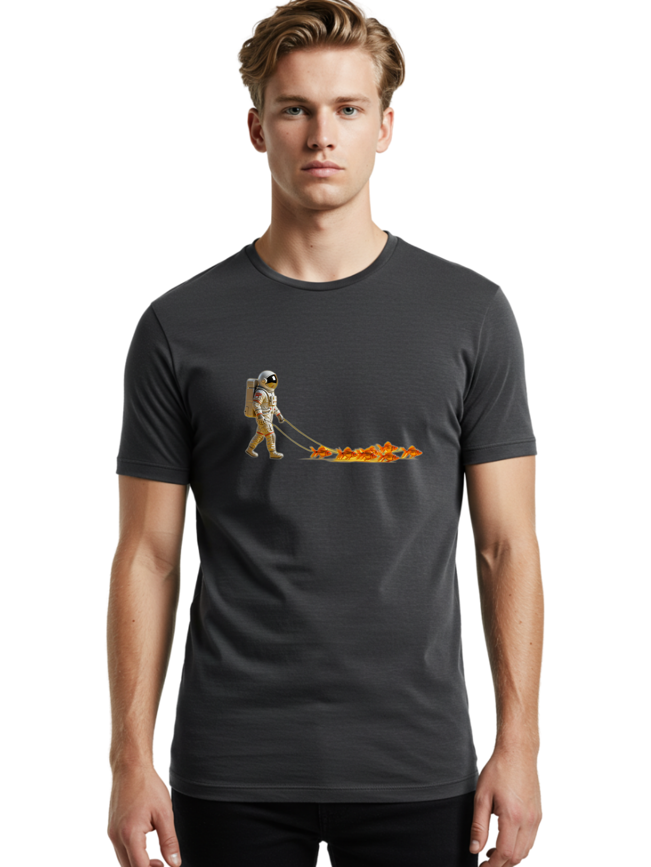 Astronaut-Mowing-Lawn Men'S Graphic Tee, 100% Cotton, Comfortable Casual Summer Wear, Machine Washable, Vintage Camera, Old Camera, Antique Camera, Black Camera, Classic Photography, Photography Equipment, Nostalgic Device, Film Camera, Bao082