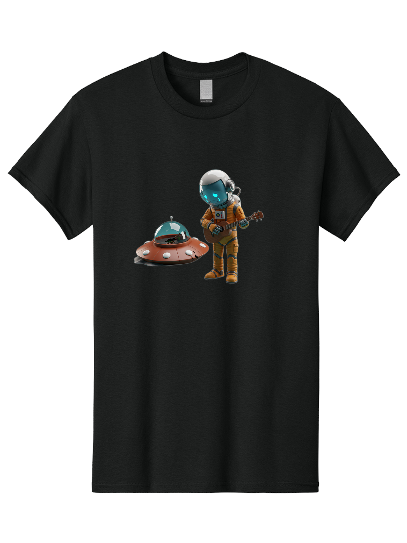 Astronaut-Playing-Guitar Men'S Graphic Tee, 100% Cotton, Comfortable Casual Summer Wear, Machine Washable, Vintage Camera, Old Camera, Antique Camera, Black Camera, Classic Photography, Photography Equipment, Nostalgic Device, Film Camera, Bao083