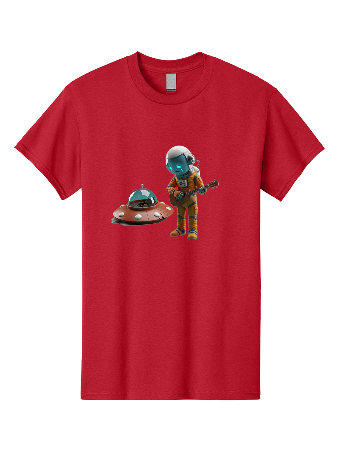 Astronaut-Playing-Guitar Men'S Graphic Tee, 100% Cotton, Comfortable Casual Summer Wear, Machine Washable, Vintage Camera, Old Camera, Antique Camera, Black Camera, Classic Photography, Photography Equipment, Nostalgic Device, Film Camera, Bao083