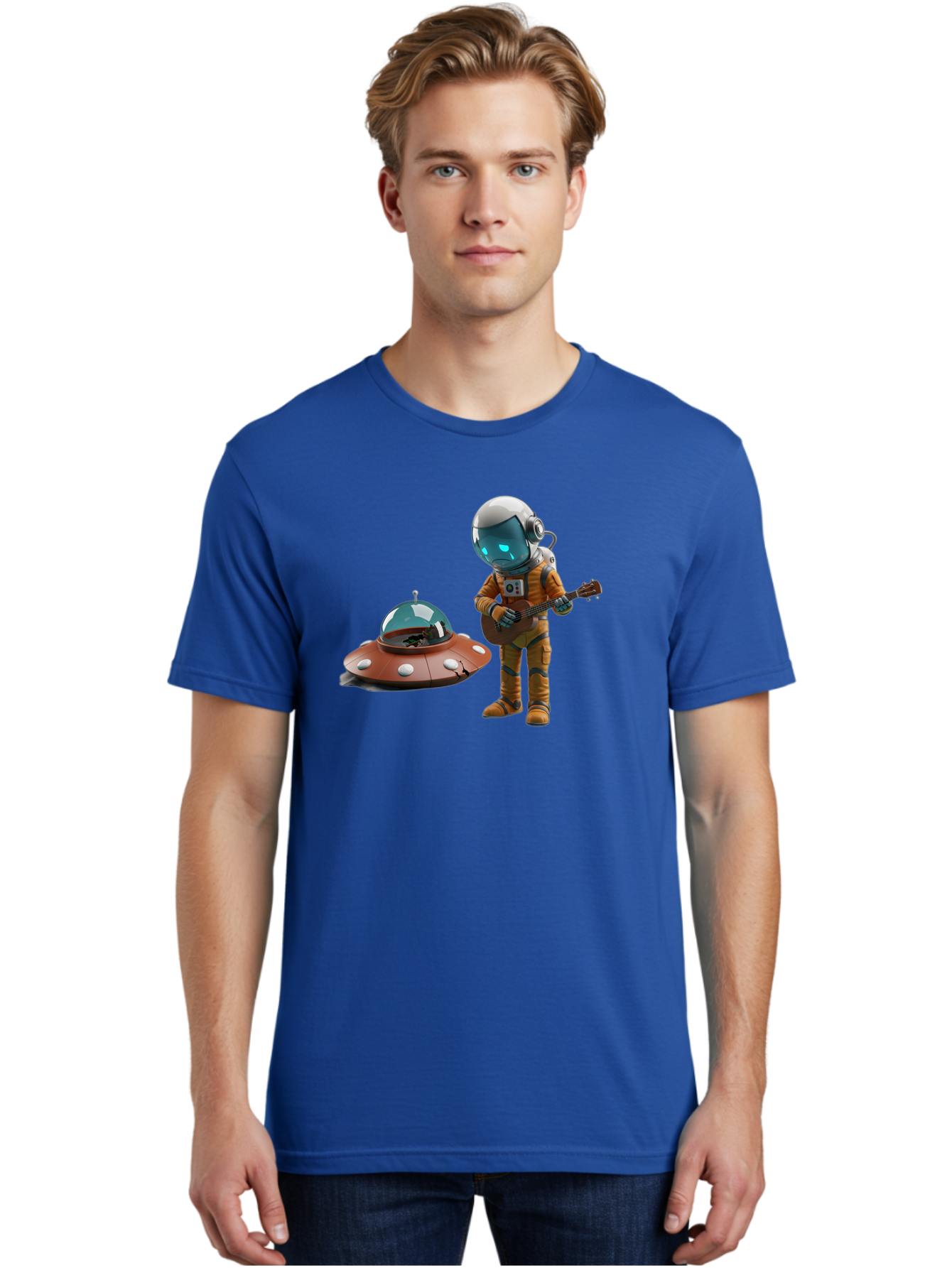Astronaut-Playing-Guitar Men'S Graphic Tee, 100% Cotton, Comfortable Casual Summer Wear, Machine Washable, Vintage Camera, Old Camera, Antique Camera, Black Camera, Classic Photography, Photography Equipment, Nostalgic Device, Film Camera, Bao083