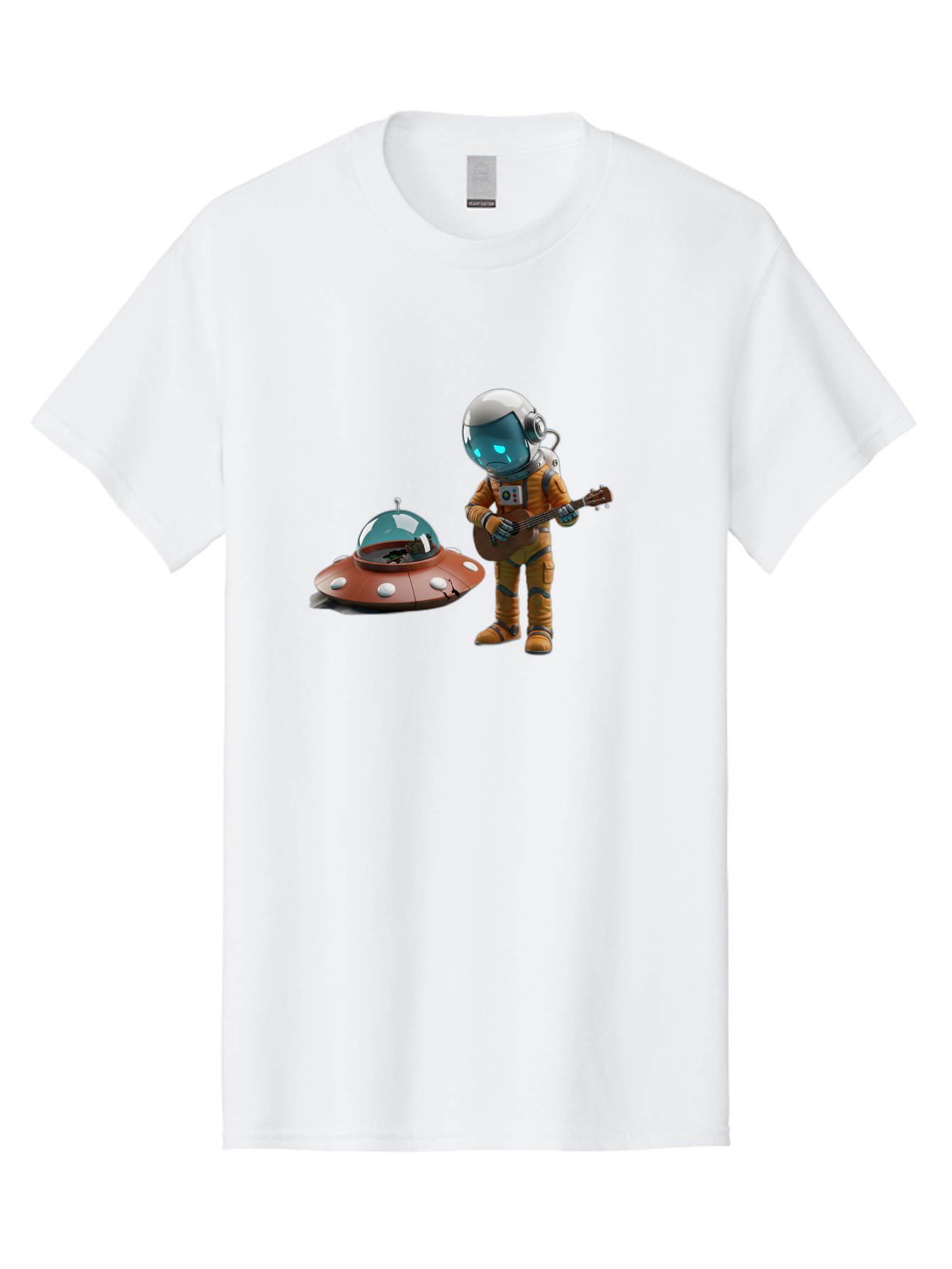 Astronaut-Playing-Guitar Men'S Graphic Tee, 100% Cotton, Comfortable Casual Summer Wear, Machine Washable, Vintage Camera, Old Camera, Antique Camera, Black Camera, Classic Photography, Photography Equipment, Nostalgic Device, Film Camera, Bao083