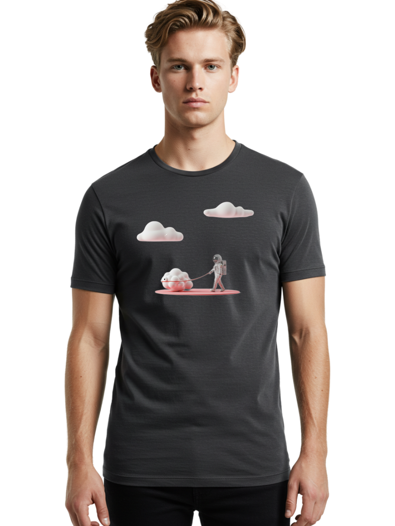 Astronaut-Walking-A-Cloud Men'S Graphic Tee, 100% Cotton, Comfortable Casual Summer Wear, Machine Washable, Vintage Camera, Old Camera, Antique Camera, Black Camera, Classic Photography, Photography Equipment, Nostalgic Device, Film Camera, Bao084