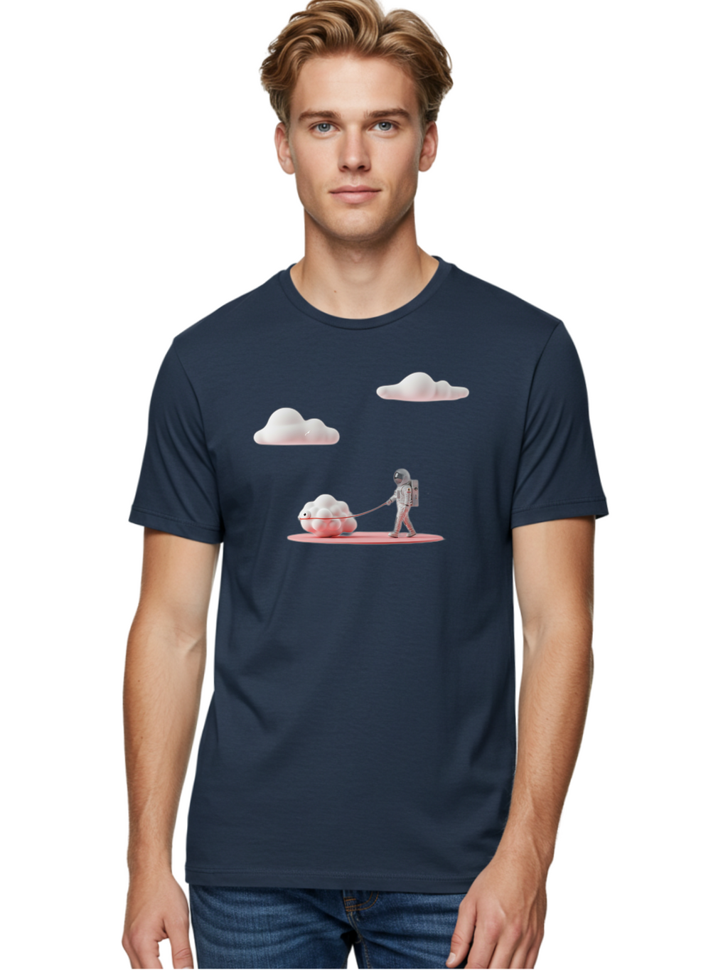 Astronaut-Walking-A-Cloud Men'S Graphic Tee, 100% Cotton, Comfortable Casual Summer Wear, Machine Washable, Vintage Camera, Old Camera, Antique Camera, Black Camera, Classic Photography, Photography Equipment, Nostalgic Device, Film Camera, Bao084