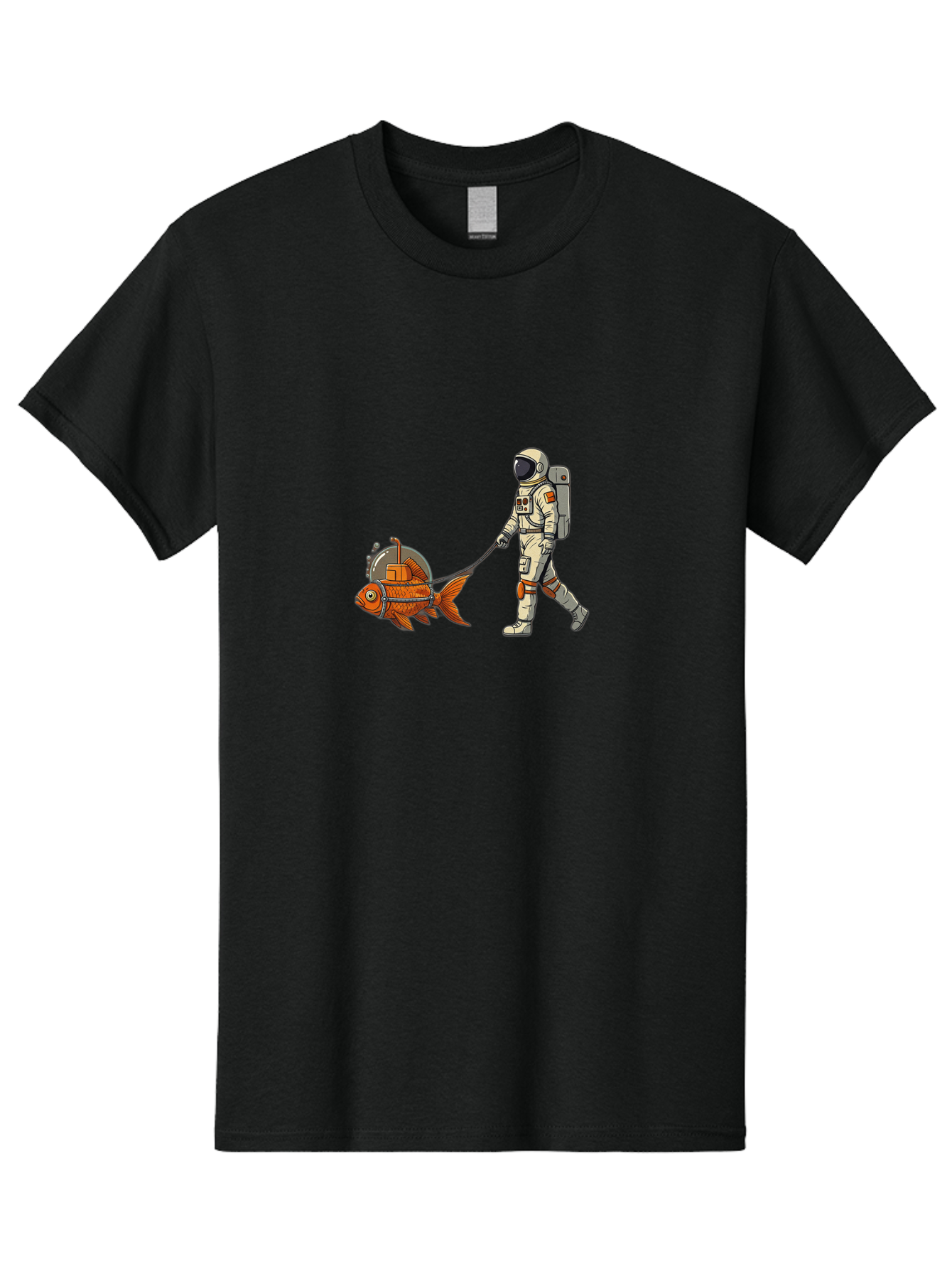 Astronaut-Walking-Fish-1 Men'S Graphic Tee, 100% Cotton, Comfortable Casual Summer Wear, Machine Washable, Vintage Camera, Old Camera, Antique Camera, Black Camera, Classic Photography, Photography Equipment, Nostalgic Device, Film Camera, Bao085