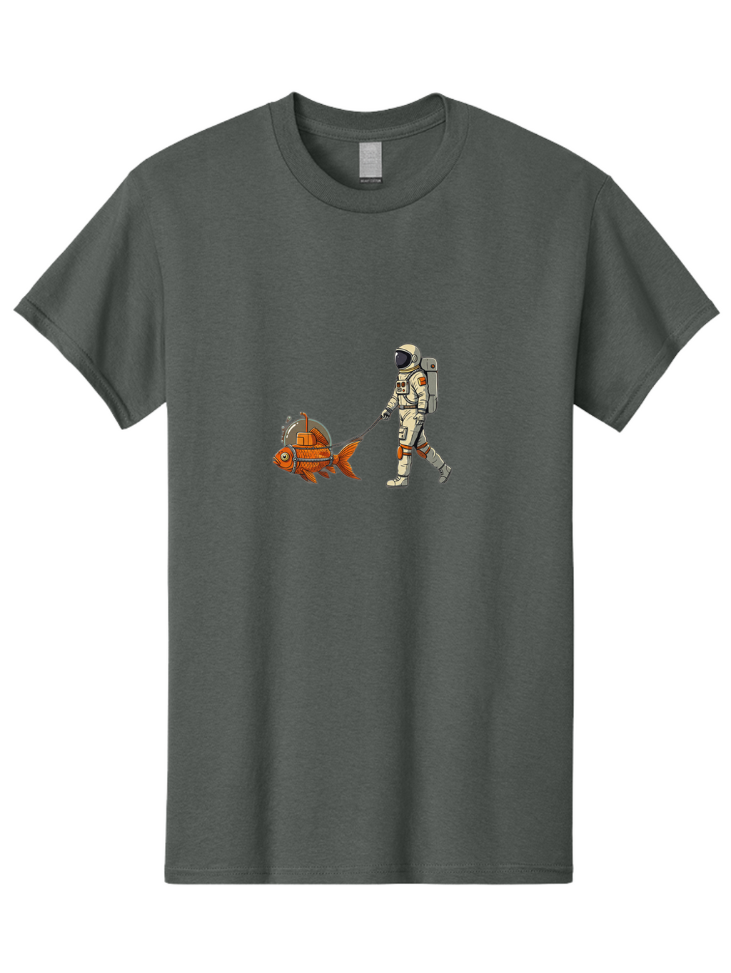 Astronaut-Walking-Fish-1 Men'S Graphic Tee, 100% Cotton, Comfortable Casual Summer Wear, Machine Washable, Vintage Camera, Old Camera, Antique Camera, Black Camera, Classic Photography, Photography Equipment, Nostalgic Device, Film Camera, Bao085