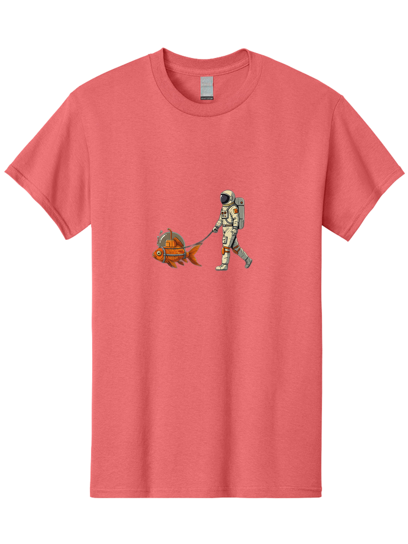 Astronaut-Walking-Fish-1 Men'S Graphic Tee, 100% Cotton, Comfortable Casual Summer Wear, Machine Washable, Vintage Camera, Old Camera, Antique Camera, Black Camera, Classic Photography, Photography Equipment, Nostalgic Device, Film Camera, Bao085