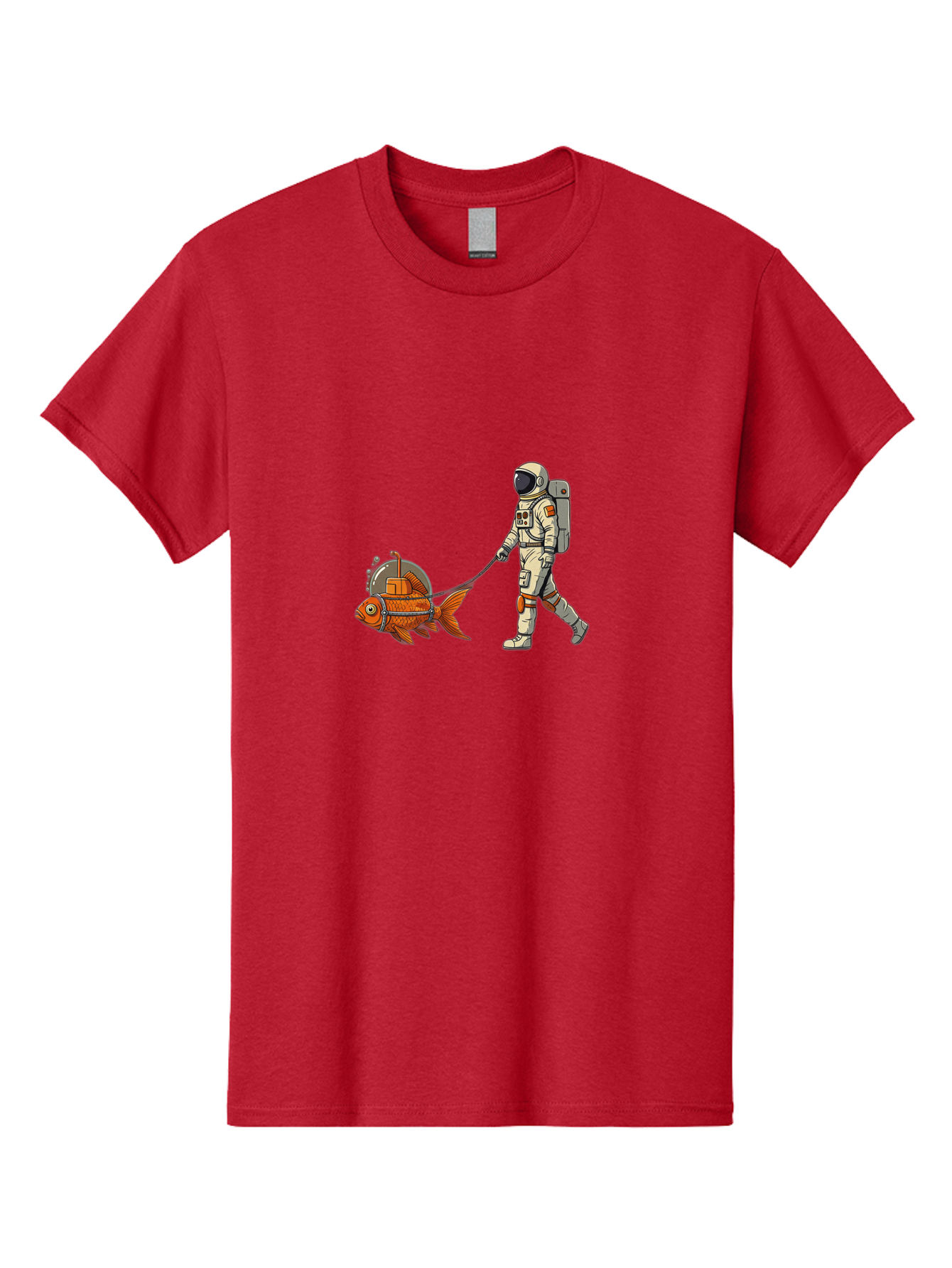 Astronaut-Walking-Fish-1 Men'S Graphic Tee, 100% Cotton, Comfortable Casual Summer Wear, Machine Washable, Vintage Camera, Old Camera, Antique Camera, Black Camera, Classic Photography, Photography Equipment, Nostalgic Device, Film Camera, Bao085