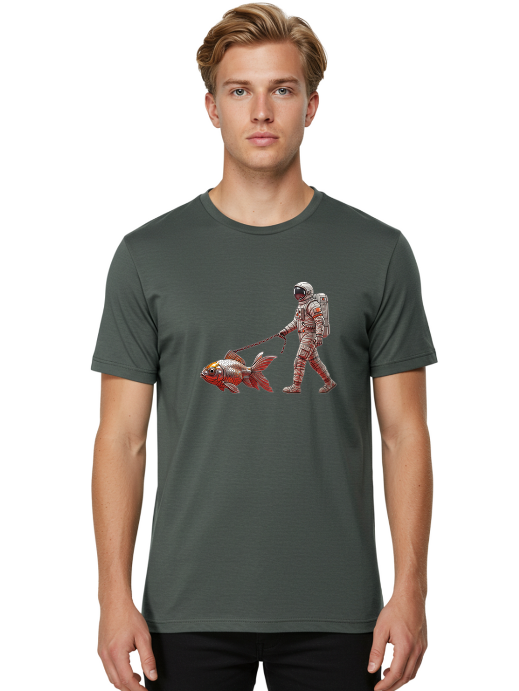 Astronaut-Walking-Fish Men'S Graphic Tee, 100% Cotton, Comfortable Casual Summer Wear, Machine Washable, Vintage Camera, Old Camera, Antique Camera, Black Camera, Classic Photography, Photography Equipment, Nostalgic Device, Film Camera, Bao086