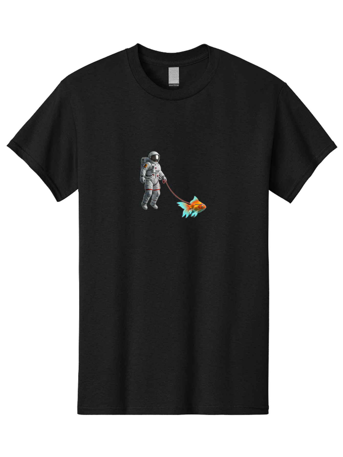 Astronaut-Walking-Goldfish-1 Men'S Graphic Tee, 100% Cotton, Comfortable Casual Summer Wear, Machine Washable, Vintage Camera, Old Camera, Antique Camera, Black Camera, Classic Photography, Photography Equipment, Nostalgic Device, Film Camera, Bao087
