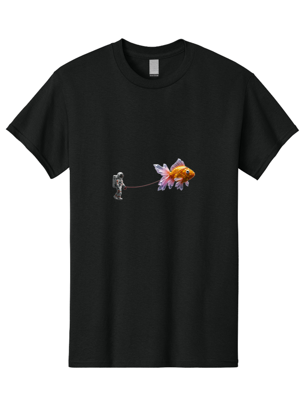Astronaut-Walking-Goldfish-10 Men'S Graphic Tee, 100% Cotton, Comfortable Casual Summer Wear, Machine Washable, Vintage Camera, Old Camera, Antique Camera, Black Camera, Classic Photography, Photography Equipment, Nostalgic Device, Bao088