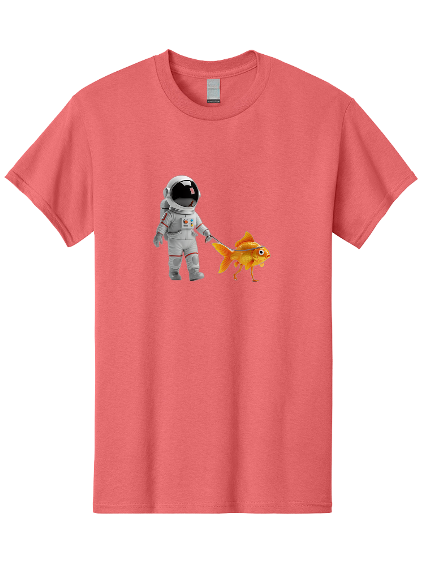 Astronaut-Walking-Goldfish-2 Men'S Graphic Tee, 100% Cotton, Comfortable Casual Summer Wear, Machine Washable, Vintage Camera, Old Camera, Antique Camera, Black Camera, Classic Photography, Photography Equipment, Nostalgic Device, Film Camera, Bao089