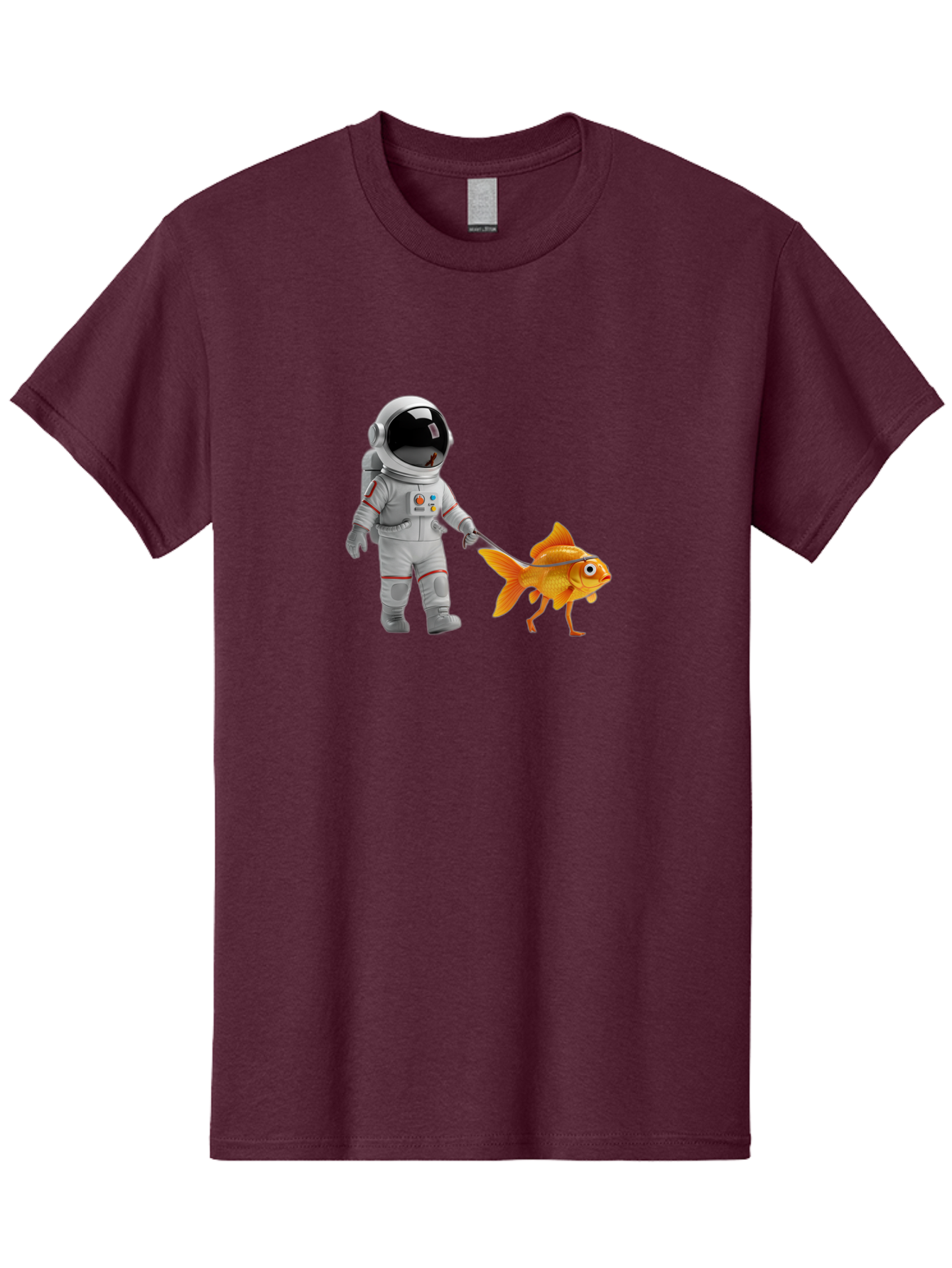 Astronaut-Walking-Goldfish-2 Men'S Graphic Tee, 100% Cotton, Comfortable Casual Summer Wear, Machine Washable, Vintage Camera, Old Camera, Antique Camera, Black Camera, Classic Photography, Photography Equipment, Nostalgic Device, Film Camera, Bao089