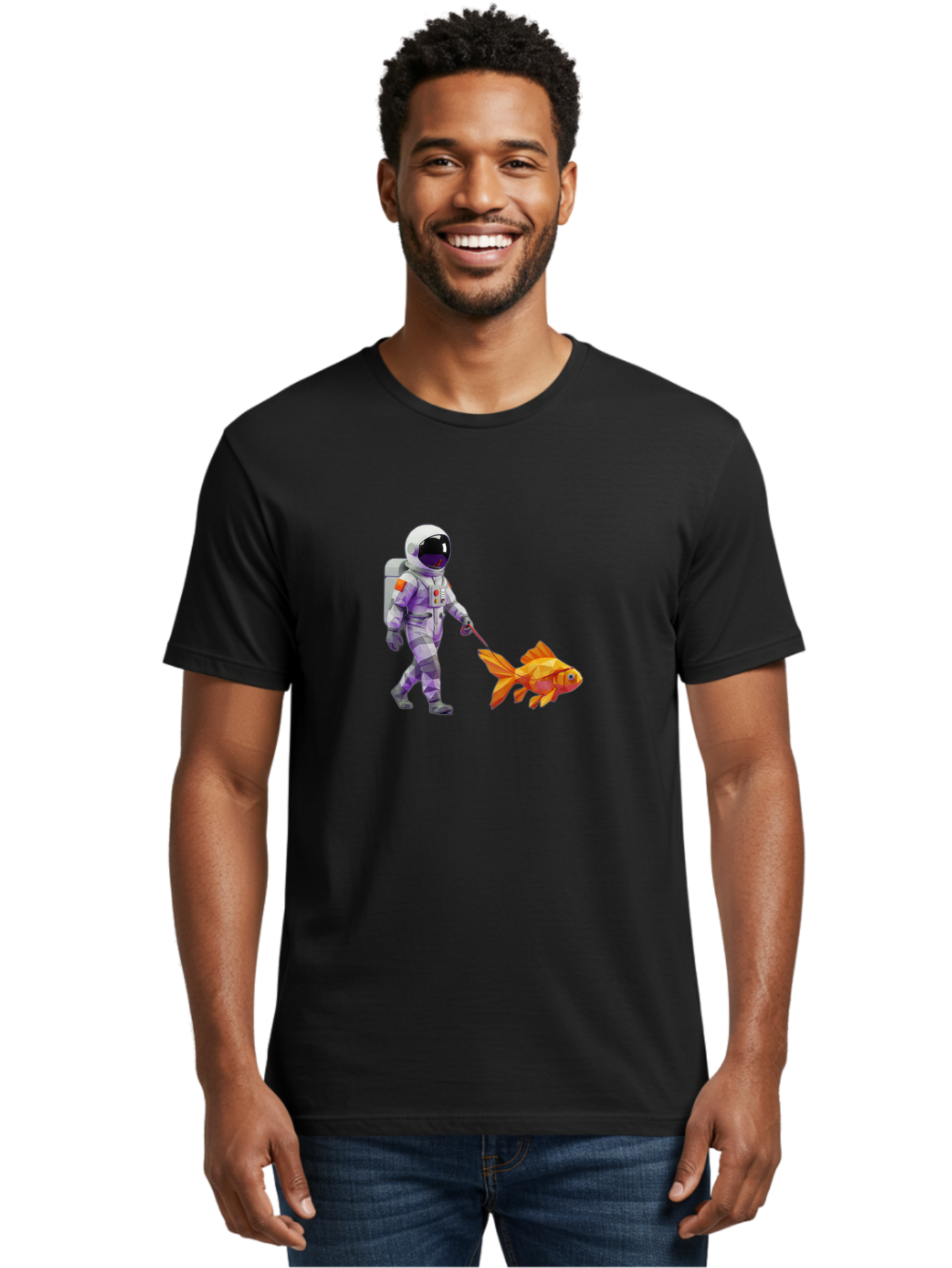 Astronaut-Walking-Goldfish-4 Men'S Graphic Tee, 100% Cotton, Comfortable Casual Summer Wear, Machine Washable, Vintage Camera, Old Camera, Antique Camera, Black Camera, Classic Photography, Photography Equipment, Nostalgic Device, Film Camera, Bao091