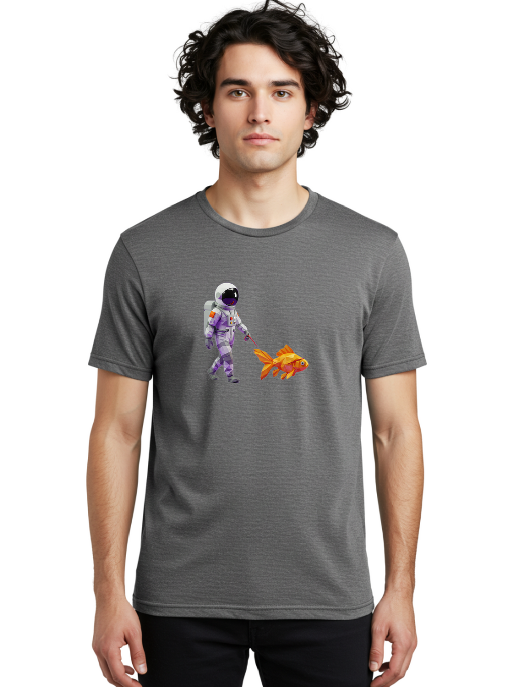 Astronaut-Walking-Goldfish-4 Men'S Graphic Tee, 100% Cotton, Comfortable Casual Summer Wear, Machine Washable, Vintage Camera, Old Camera, Antique Camera, Black Camera, Classic Photography, Photography Equipment, Nostalgic Device, Film Camera, Bao091