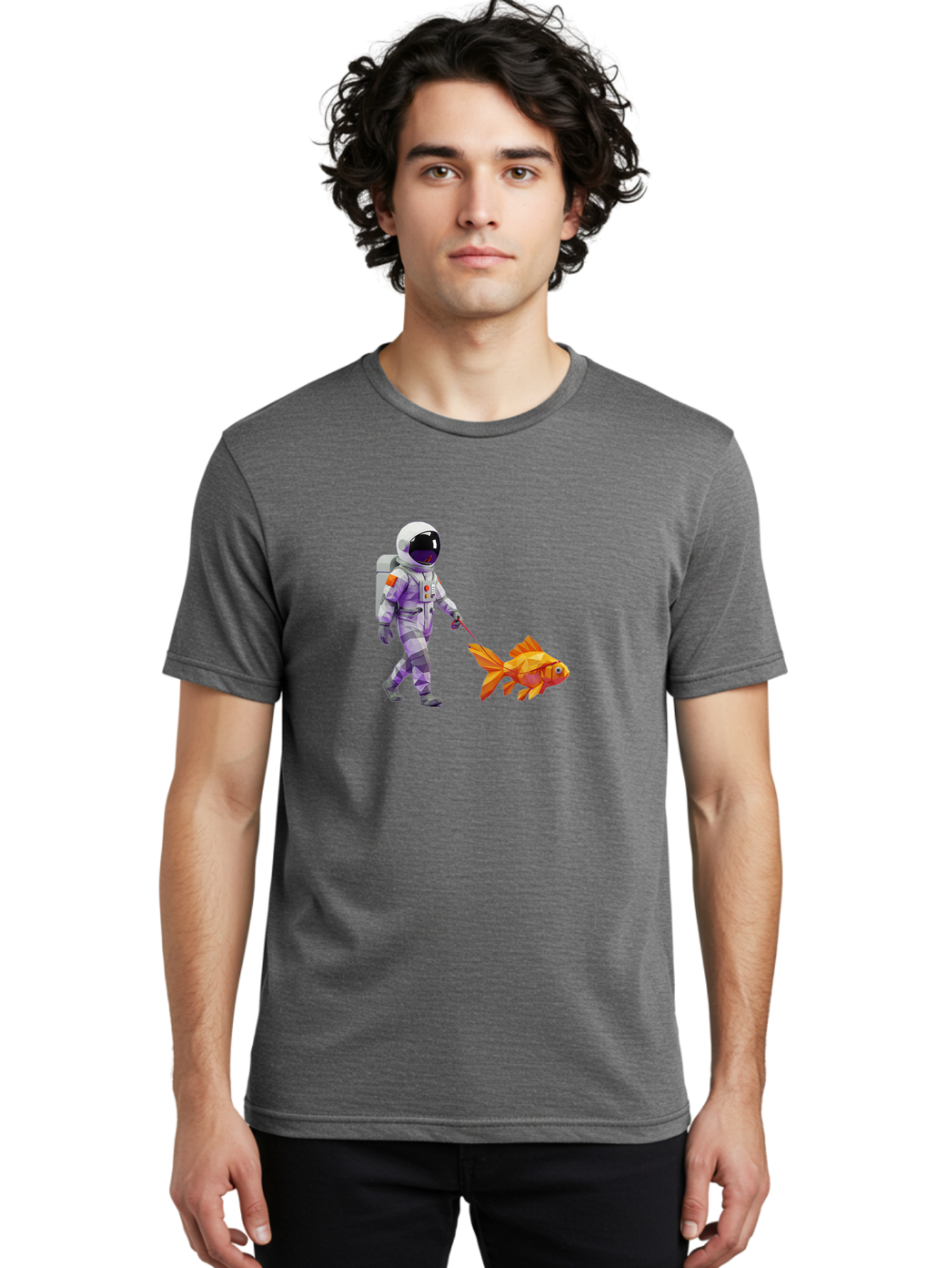 Astronaut-Walking-Goldfish-4 Men'S Graphic Tee, 100% Cotton, Comfortable Casual Summer Wear, Machine Washable, Vintage Camera, Old Camera, Antique Camera, Black Camera, Classic Photography, Photography Equipment, Nostalgic Device, Film Camera, Bao091