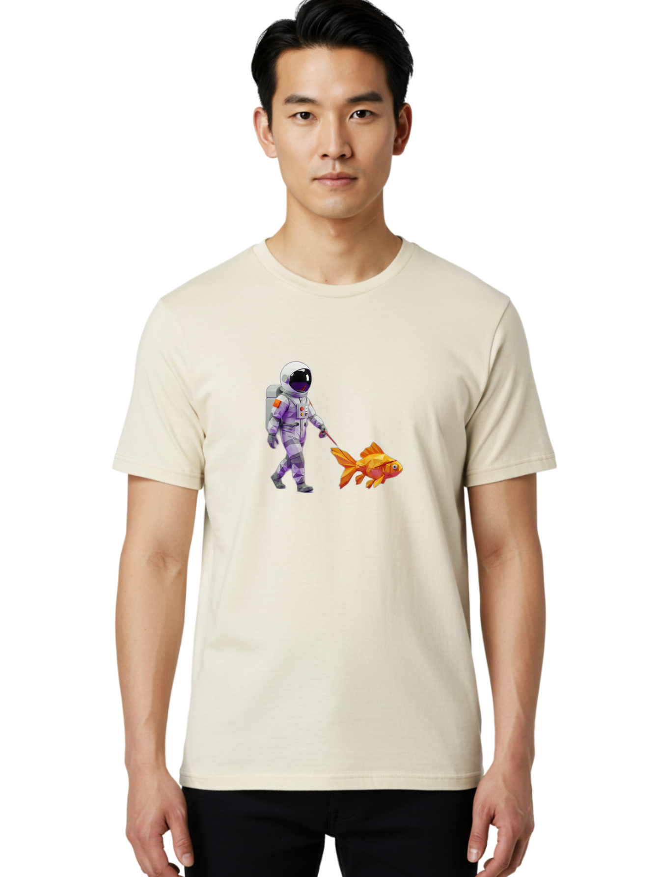 Astronaut-Walking-Goldfish-4 Men'S Graphic Tee, 100% Cotton, Comfortable Casual Summer Wear, Machine Washable, Vintage Camera, Old Camera, Antique Camera, Black Camera, Classic Photography, Photography Equipment, Nostalgic Device, Film Camera, Bao091