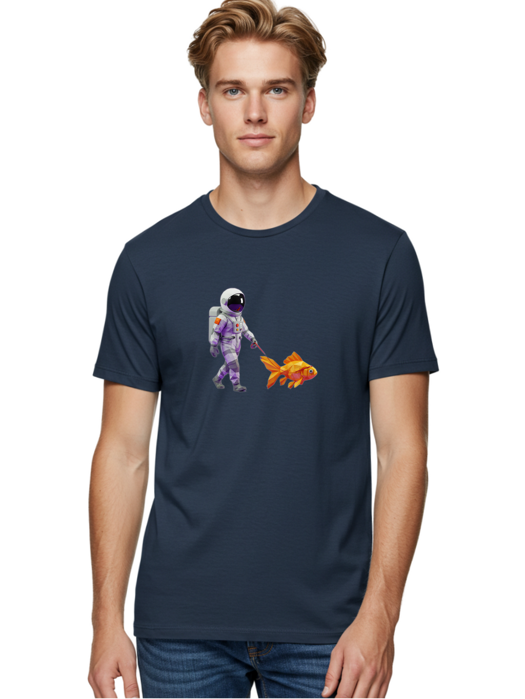 Astronaut-Walking-Goldfish-4 Men'S Graphic Tee, 100% Cotton, Comfortable Casual Summer Wear, Machine Washable, Vintage Camera, Old Camera, Antique Camera, Black Camera, Classic Photography, Photography Equipment, Nostalgic Device, Film Camera, Bao091