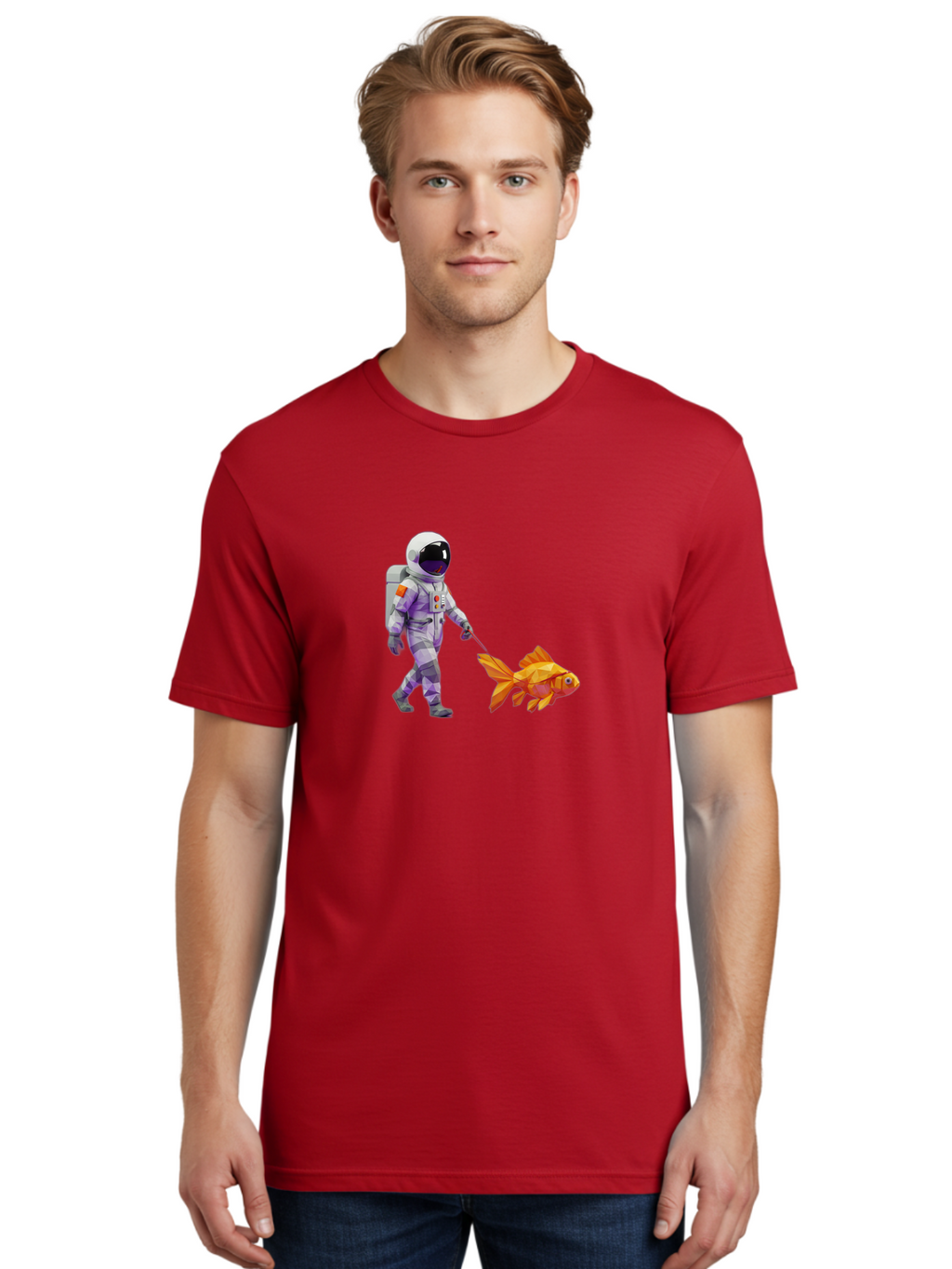 Astronaut-Walking-Goldfish-4 Men'S Graphic Tee, 100% Cotton, Comfortable Casual Summer Wear, Machine Washable, Vintage Camera, Old Camera, Antique Camera, Black Camera, Classic Photography, Photography Equipment, Nostalgic Device, Film Camera, Bao091