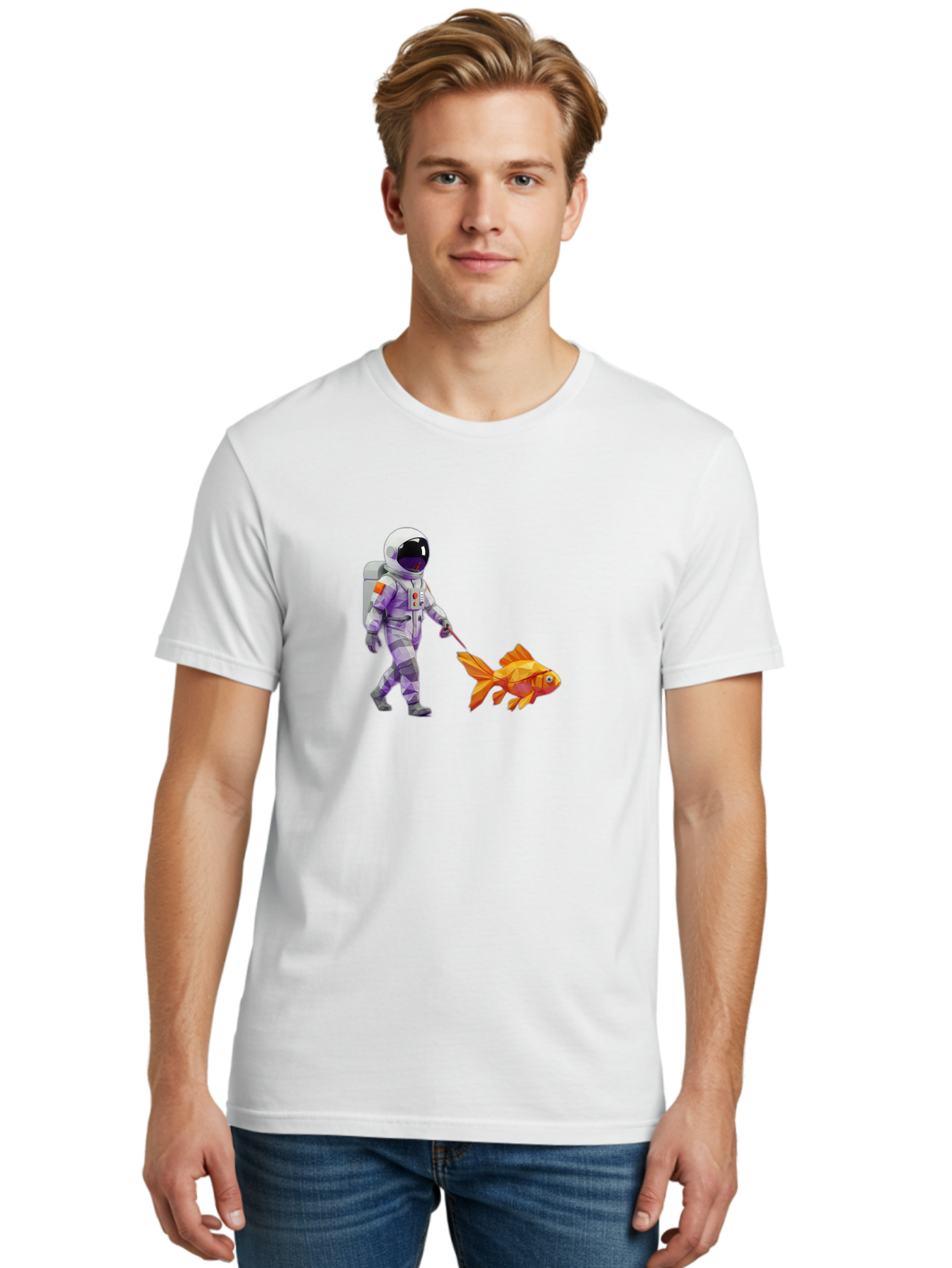 Astronaut-Walking-Goldfish-4 Men'S Graphic Tee, 100% Cotton, Comfortable Casual Summer Wear, Machine Washable, Vintage Camera, Old Camera, Antique Camera, Black Camera, Classic Photography, Photography Equipment, Nostalgic Device, Film Camera, Bao091
