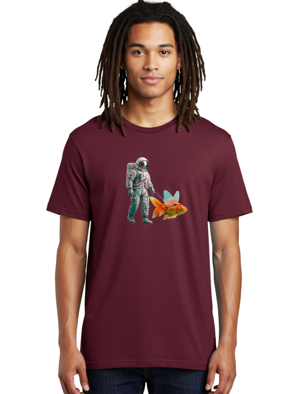 Astronaut-Walking-Goldfish-5 Men'S Graphic Tee, 100% Cotton, Comfortable Casual Summer Wear, Machine Washable, Vintage Camera, Old Camera, Antique Camera, Black Camera, Classic Photography, Photography Equipment, Nostalgic Device, Film Camera, Bao092
