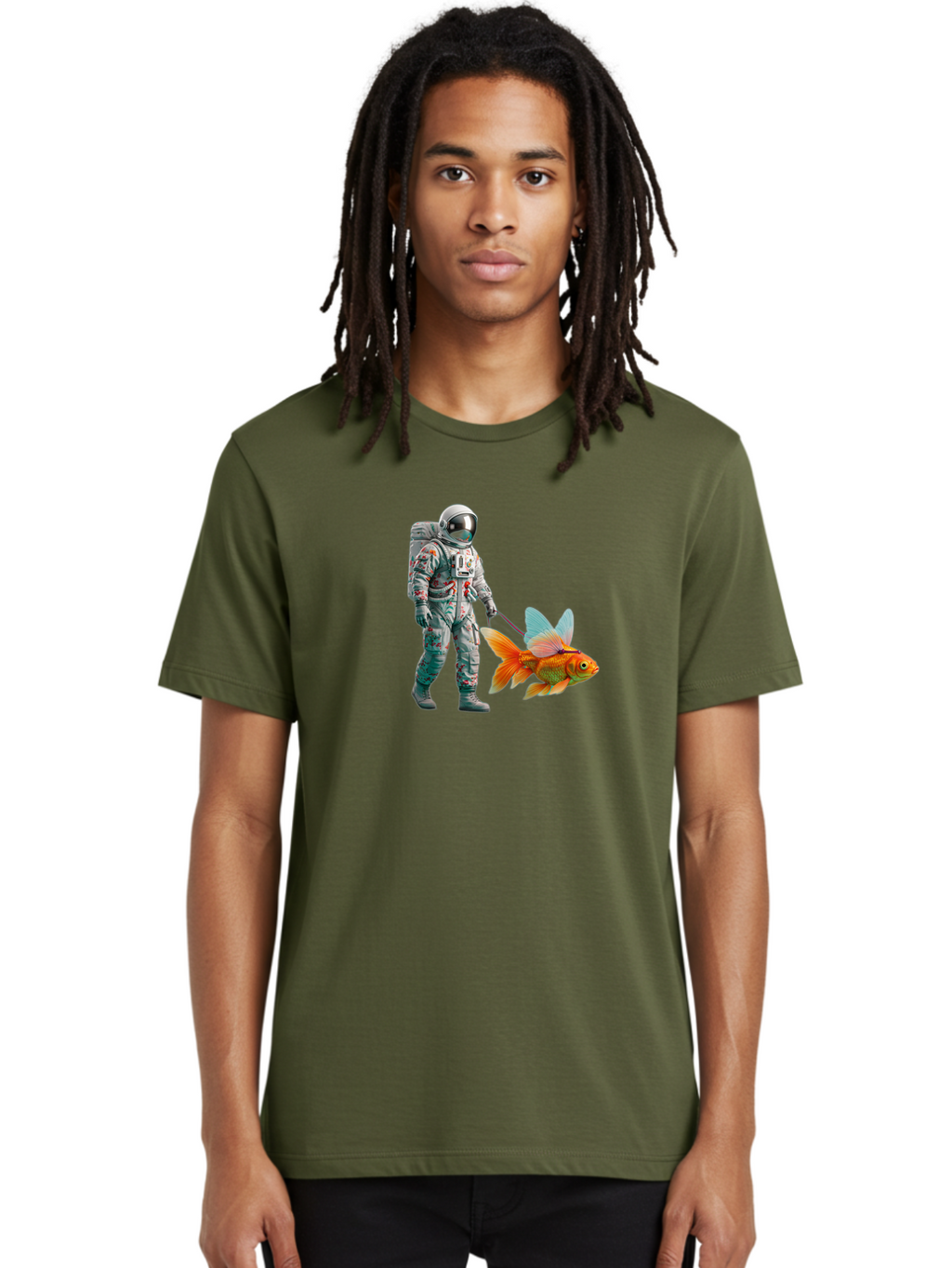 Astronaut-Walking-Goldfish-5 Men'S Graphic Tee, 100% Cotton, Comfortable Casual Summer Wear, Machine Washable, Vintage Camera, Old Camera, Antique Camera, Black Camera, Classic Photography, Photography Equipment, Nostalgic Device, Film Camera, Bao092