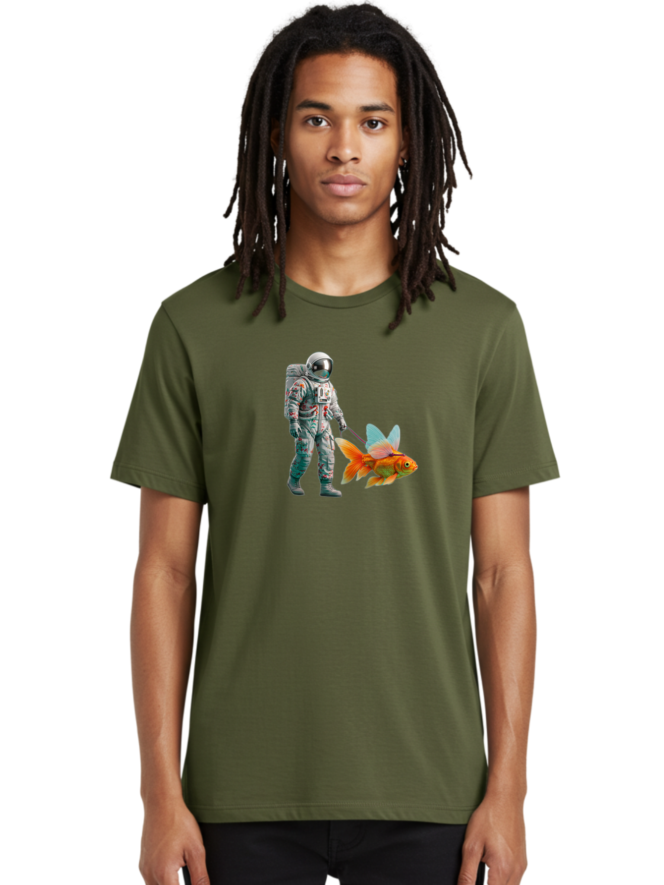Astronaut-Walking-Goldfish-5 Men'S Graphic Tee, 100% Cotton, Comfortable Casual Summer Wear, Machine Washable, Vintage Camera, Old Camera, Antique Camera, Black Camera, Classic Photography, Photography Equipment, Nostalgic Device, Film Camera, Bao092
