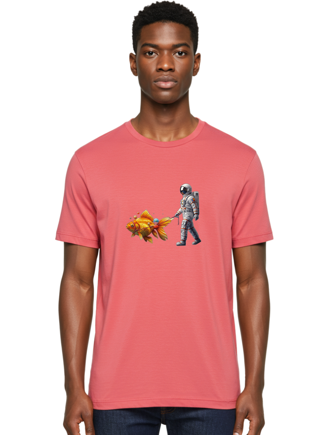Astronaut-Walking-Goldfish-6 Men'S Graphic Tee, 100% Cotton, Comfortable Casual Summer Wear, Machine Washable, Vintage Camera, Old Camera, Antique Camera, Black Camera, Classic Photography, Photography Equipment, Nostalgic Device, Film Camera, Bao093