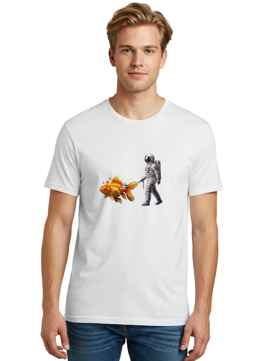 Astronaut-Walking-Goldfish-6 Men'S Graphic Tee, 100% Cotton, Comfortable Casual Summer Wear, Machine Washable, Vintage Camera, Old Camera, Antique Camera, Black Camera, Classic Photography, Photography Equipment, Nostalgic Device, Film Camera, Bao093