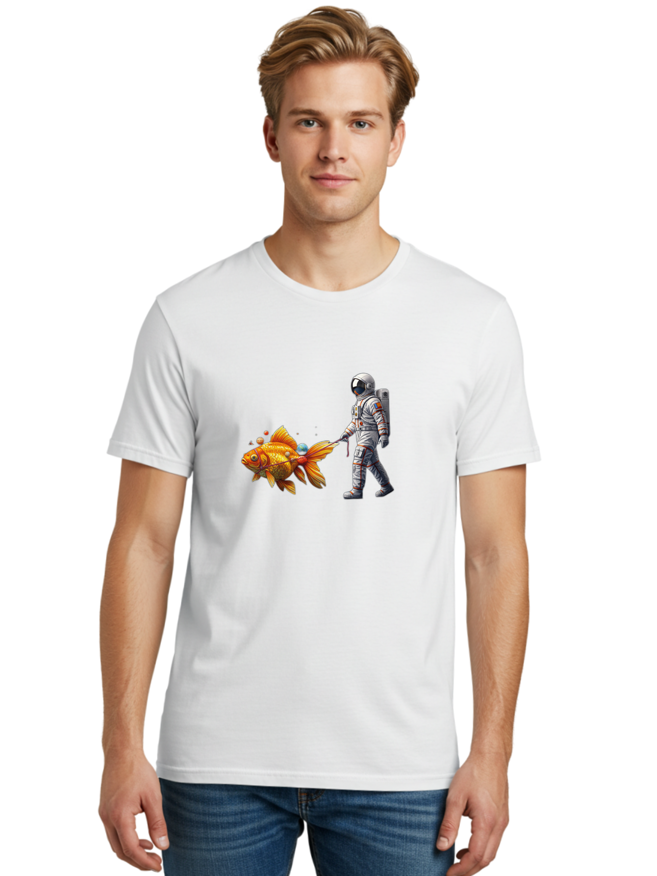 Astronaut-Walking-Goldfish-6 Men'S Graphic Tee, 100% Cotton, Comfortable Casual Summer Wear, Machine Washable, Vintage Camera, Old Camera, Antique Camera, Black Camera, Classic Photography, Photography Equipment, Nostalgic Device, Film Camera, Bao093