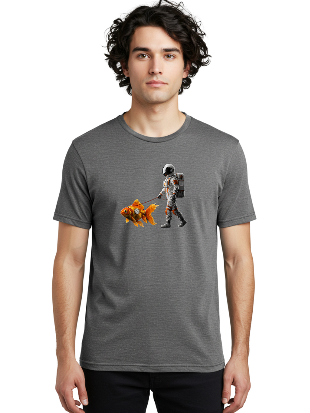 Astronaut-Walking-Goldfish-7 Men'S Graphic Tee, 100% Cotton, Comfortable Casual Summer Wear, Machine Washable, Vintage Camera, Old Camera, Antique Camera, Black Camera, Classic Photography, Photography Equipment, Nostalgic Device, Film Camera, Bao094