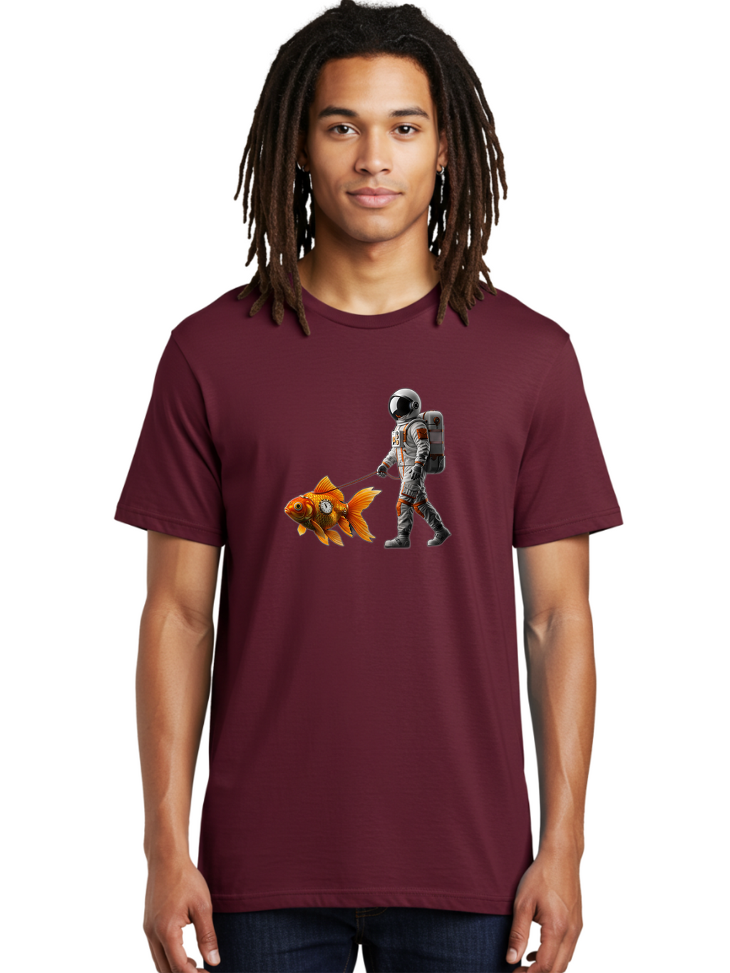 Astronaut-Walking-Goldfish-7 Men'S Graphic Tee, 100% Cotton, Comfortable Casual Summer Wear, Machine Washable, Vintage Camera, Old Camera, Antique Camera, Black Camera, Classic Photography, Photography Equipment, Nostalgic Device, Film Camera, Bao094