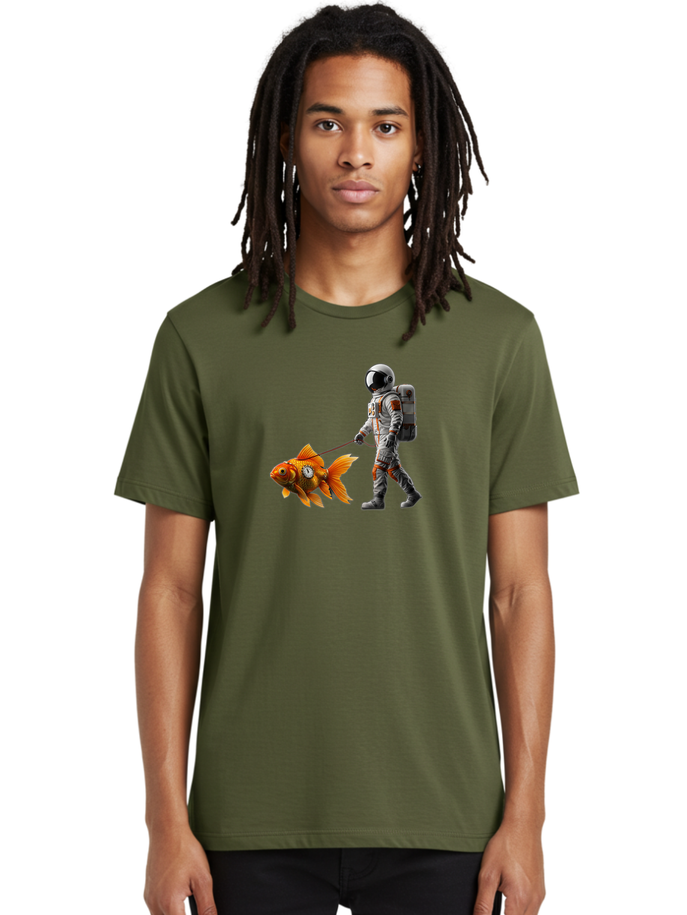 Astronaut-Walking-Goldfish-7 Men'S Graphic Tee, 100% Cotton, Comfortable Casual Summer Wear, Machine Washable, Vintage Camera, Old Camera, Antique Camera, Black Camera, Classic Photography, Photography Equipment, Nostalgic Device, Film Camera, Bao094